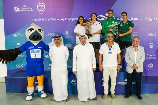 منتخبا الجزائر ولبنان يتوجان بلقب البطولة العربية للسباحة في أبوظبي